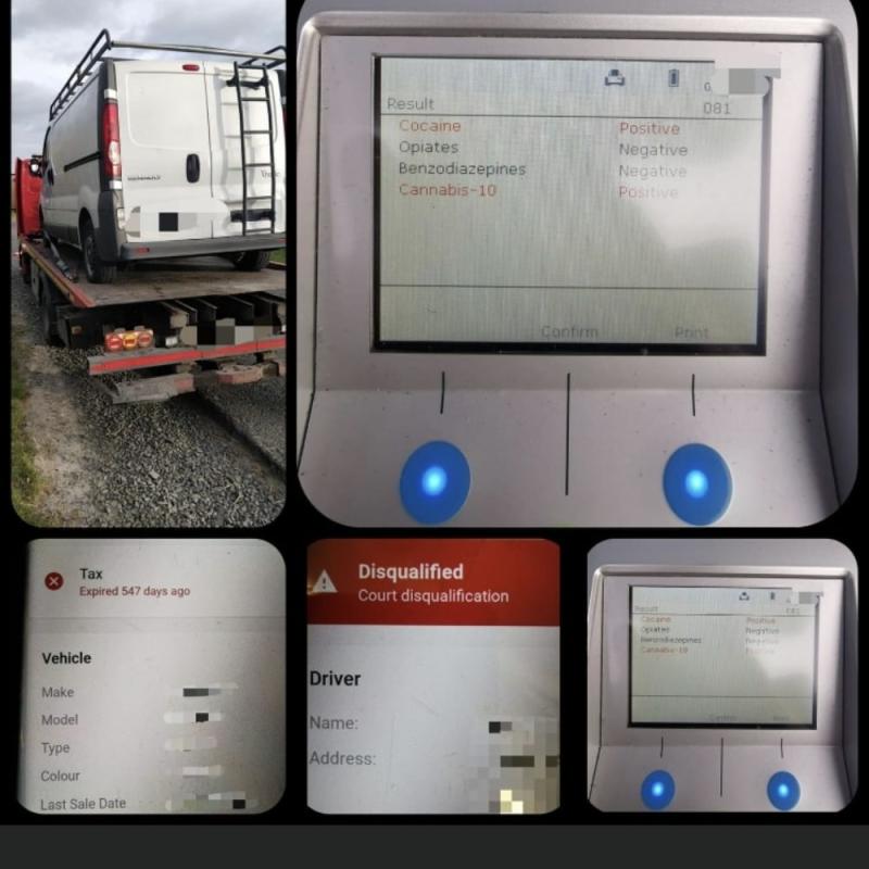 Van seized from suspected drug driver in Laois 
