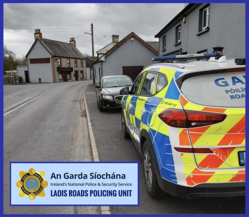 Gardai seize car in rural Laois