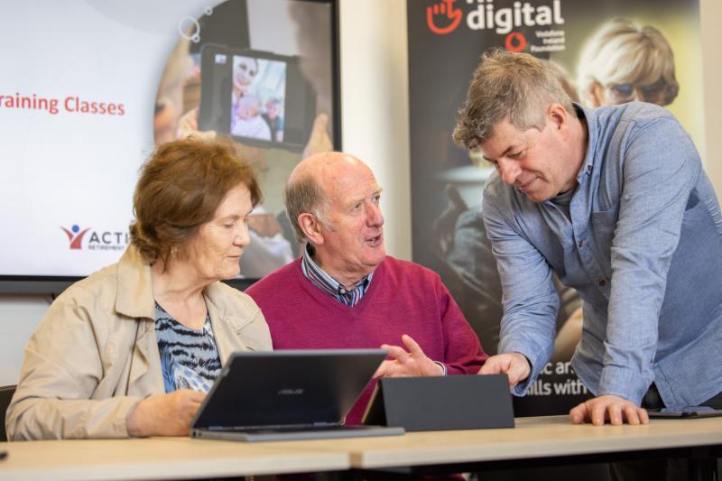 Free digital skills classes for older people in Laois