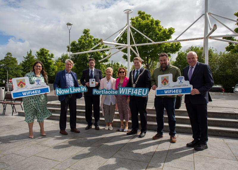 First Laois town goes live with free public wifi network