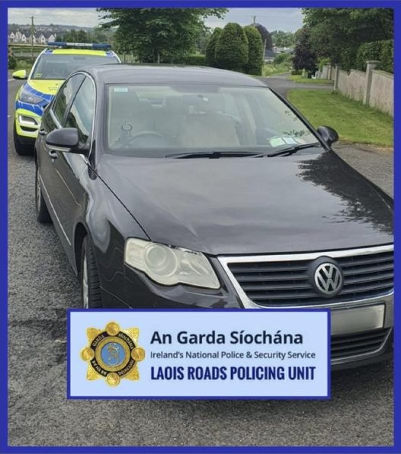 Portlaoise driver had no insurance, tax or L-plates