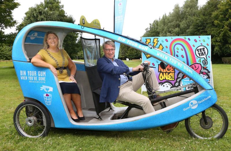 Laois winning the battle against chewing gum litter