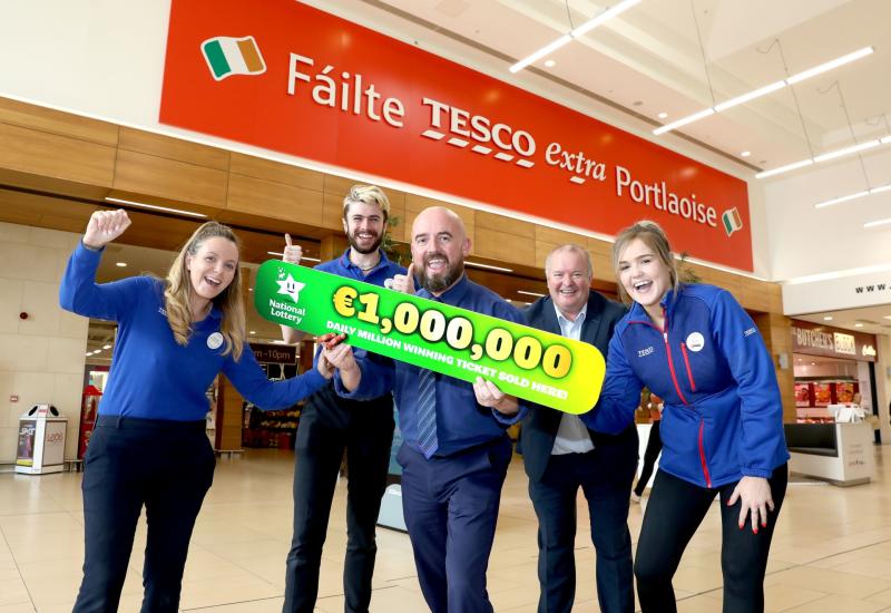 'I couldn’t believe it' says €1 million Portlaoise Lotto winner 