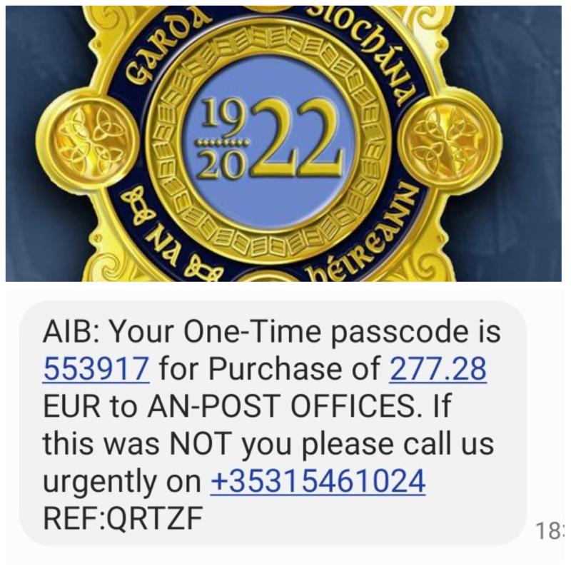 Laois Offaly Gardai issue alert over scam