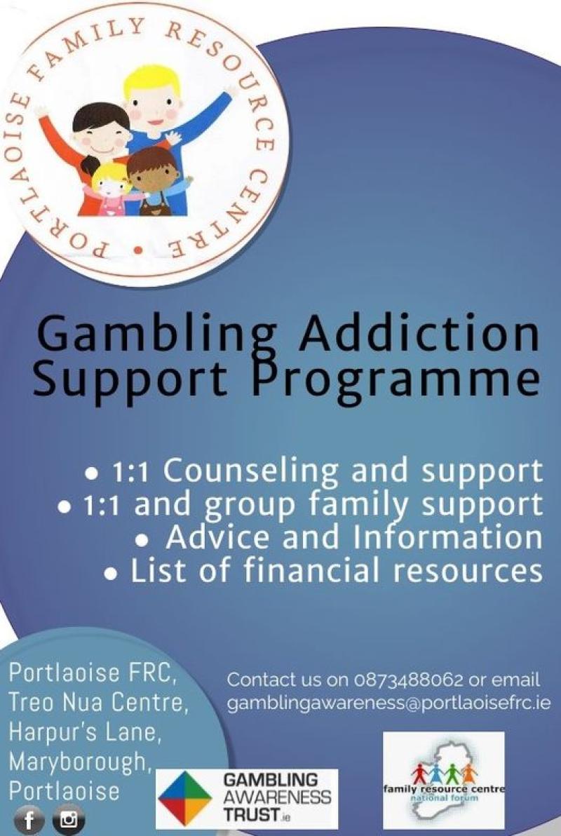 New online resource for problem gambling  coming to Laois
