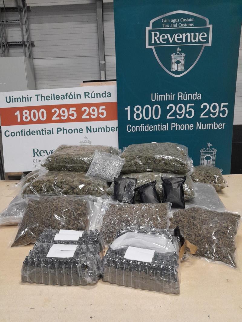Drugs worth €276,000 seized in midland mail centre