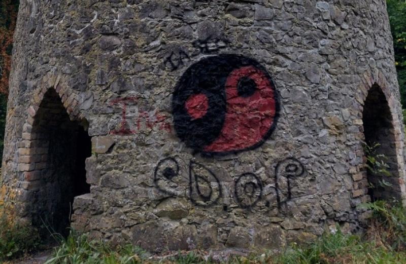 Vandals deface Laois landmark
