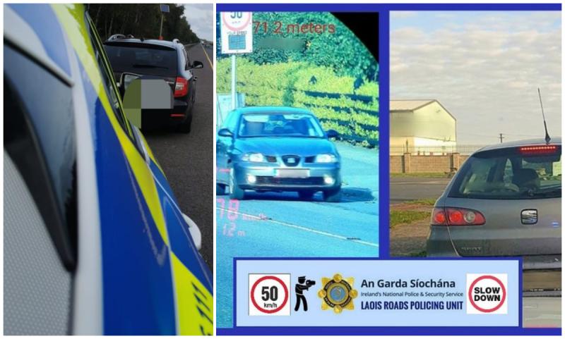 Banned driver stopped speeding near school claim Laois gardaí