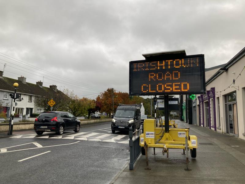 Busy Laois town centre road to close next week