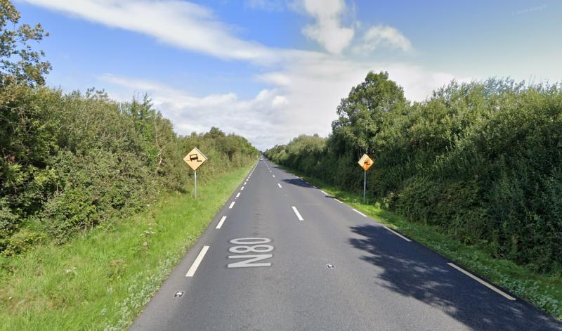 Car plunges into bog on busy Laois N80 road