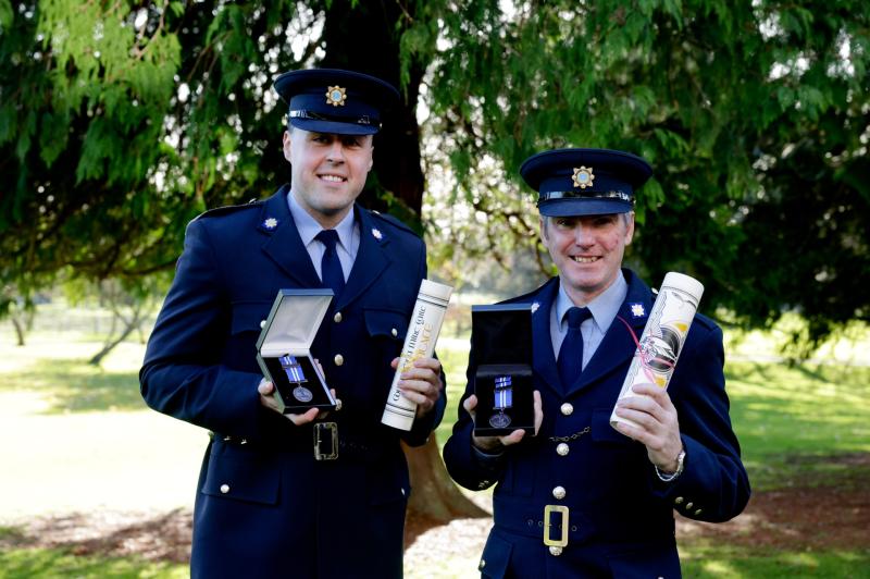 Heroic Laois Garda presented with national bravery award