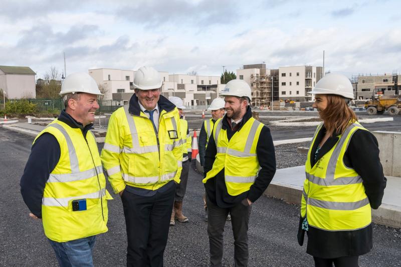Minister visits Laois site of 67 new social homes