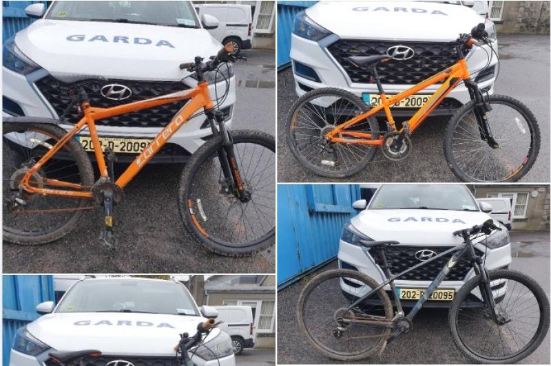 Gardai seek owners of bikes found in Portlaoise