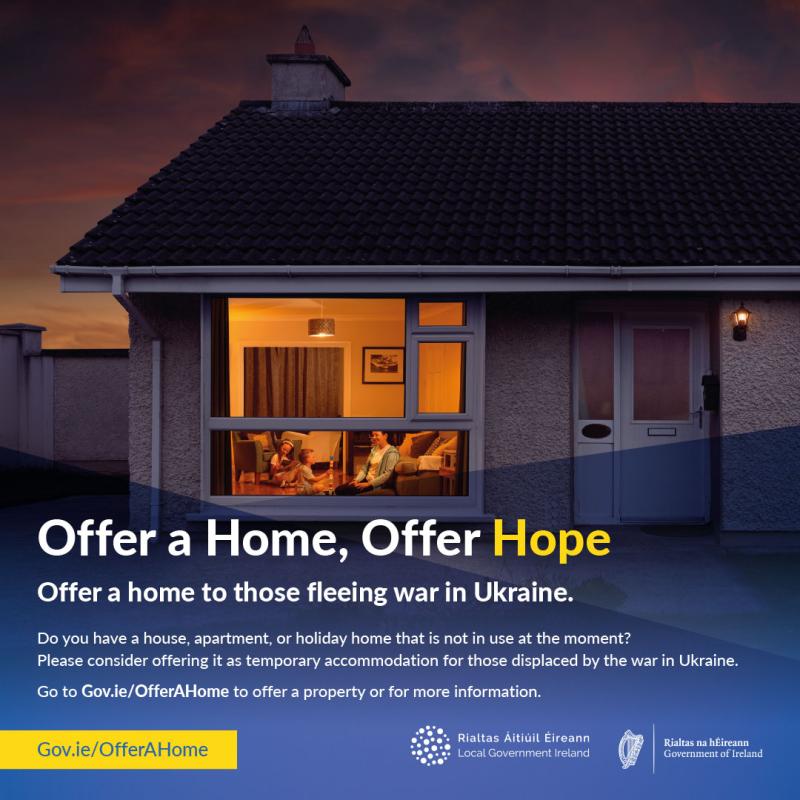 Laois council seeks unoccupied houses for Ukrainian refugees