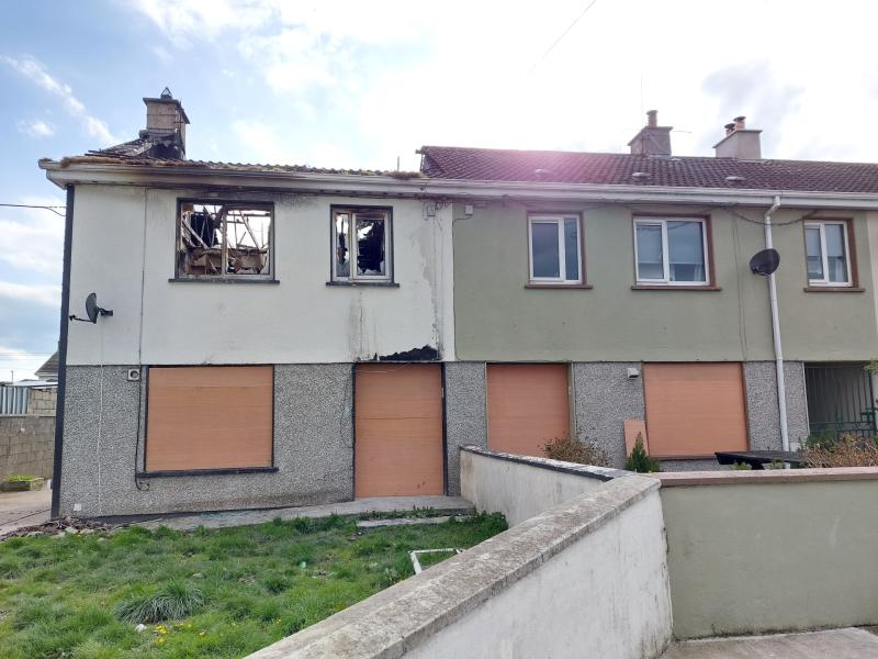Burnt out Portlaoise houses set for rebuild by Laois council