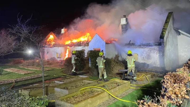Family's desperate appeal for help after fire guts cottage home on Laois Offaly border