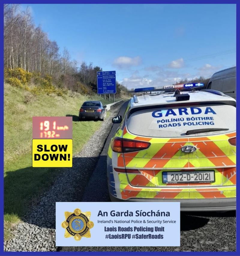 Speeding motorist arrested in Laois