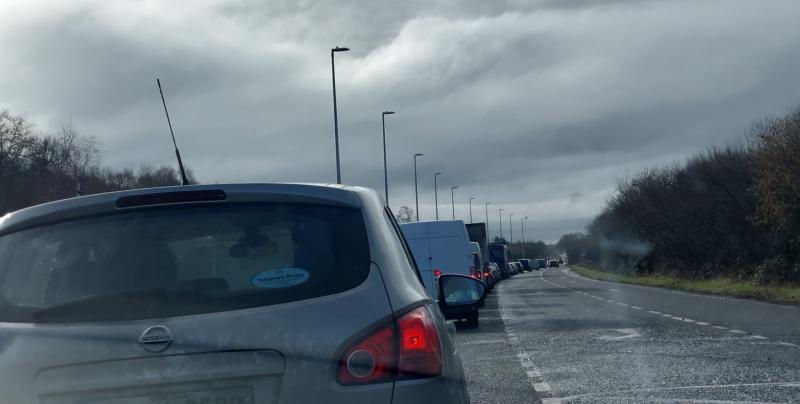 Major traffic delays outside Laois