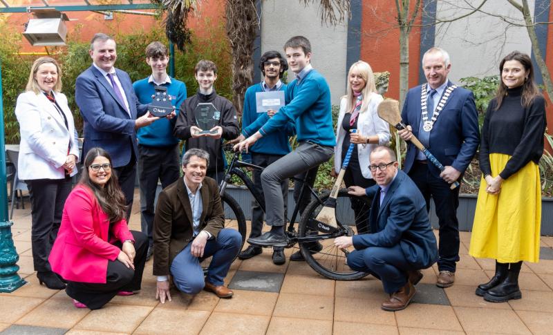 GAA themed project wins senior county crown at Laois Student Enterprise Awards