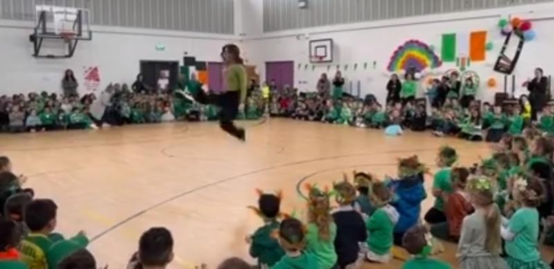 WATCH: Laois teacher stuns children with amazing Irish dancing