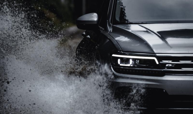 Subsided road causing floods in front of Laois house