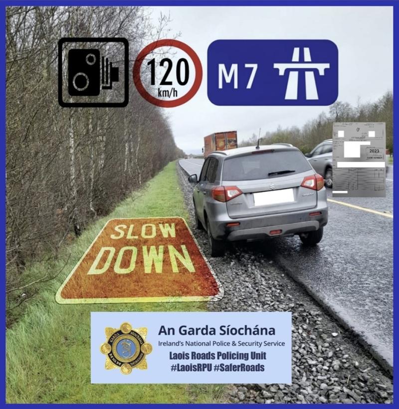A motorist has been arrested for dangerous driving in Laois