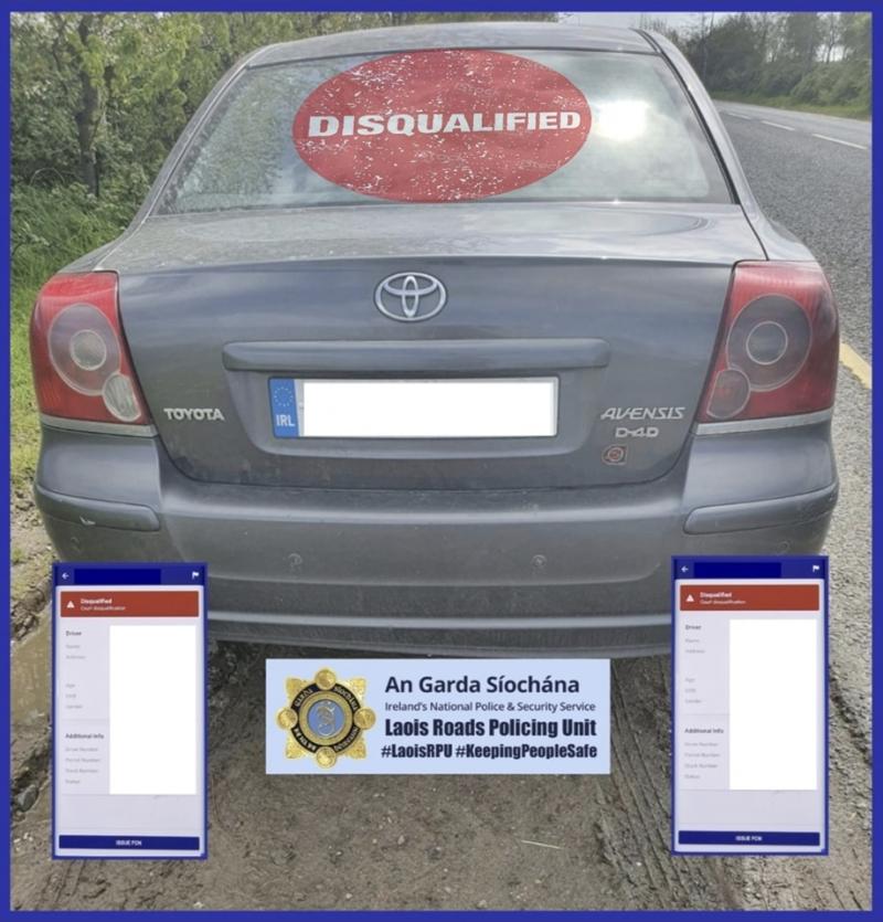 Disqualified drivers arrested in Laois