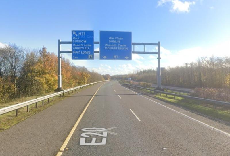 Laois M7 roadworks will enforce 60km speed limit for the next three months
