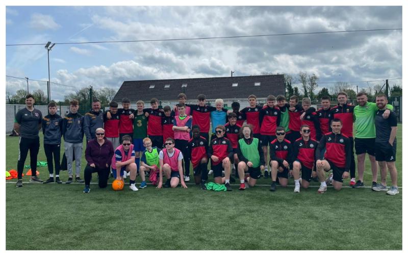 Portlaoise's visually impaired soccer team take on Carlow's Kennedy Cup team