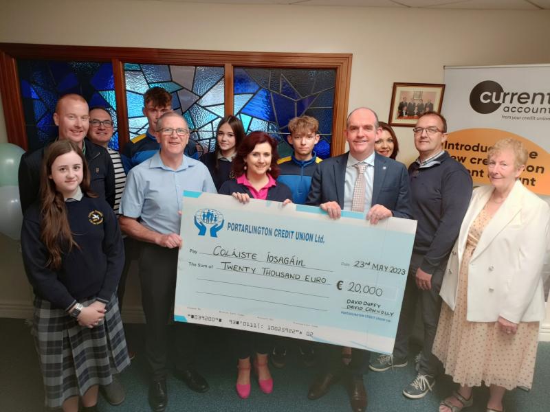 Laois secondary school gets credit union gift for new book scheme