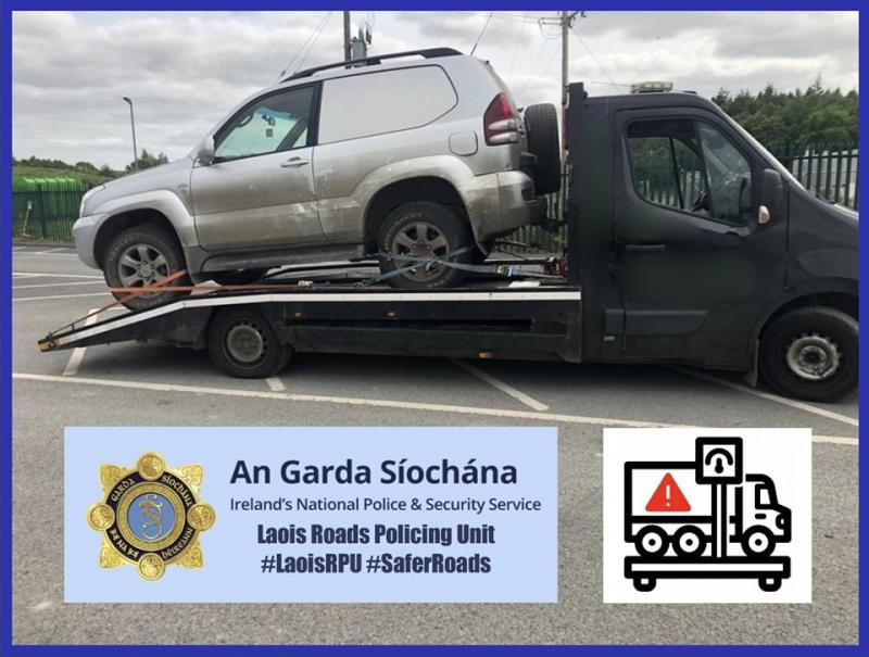Laois Gardai say recovery truck was overweight