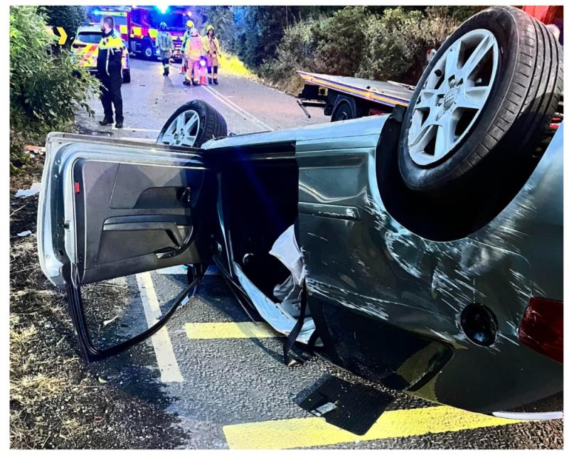Suspected drunk driver arrested after Laois crash