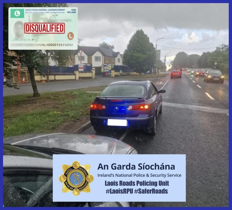 Car seized from disqualified driver in Portlaoise
