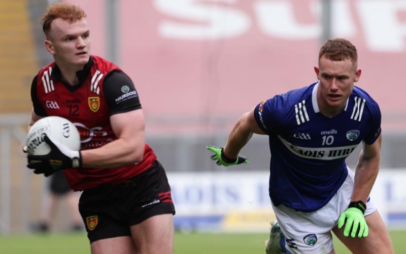 Laois footballers’ season brought to an end with Down drubbing  in Tailteann Cup