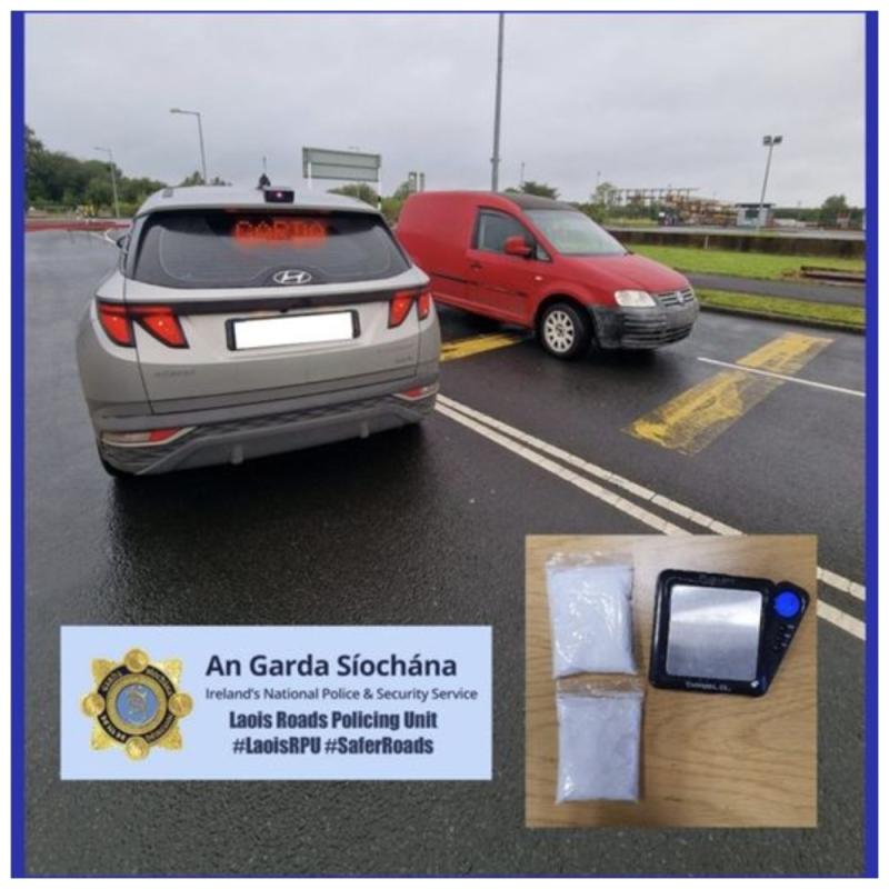 Laois Gardai  seize drugs and van