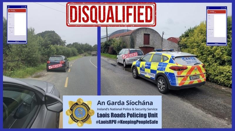 Laois Gardai seize two cars as Bank Holiday begins