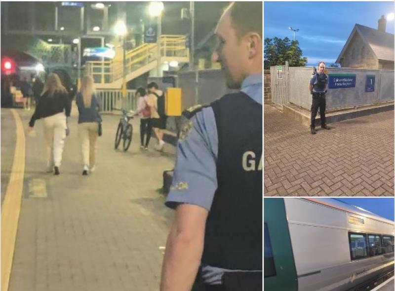  Laois Gardai visible on rail network over the Bank Holiday