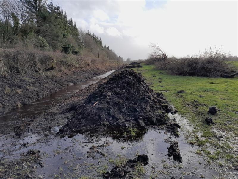 Laois farmer fined for clearing river