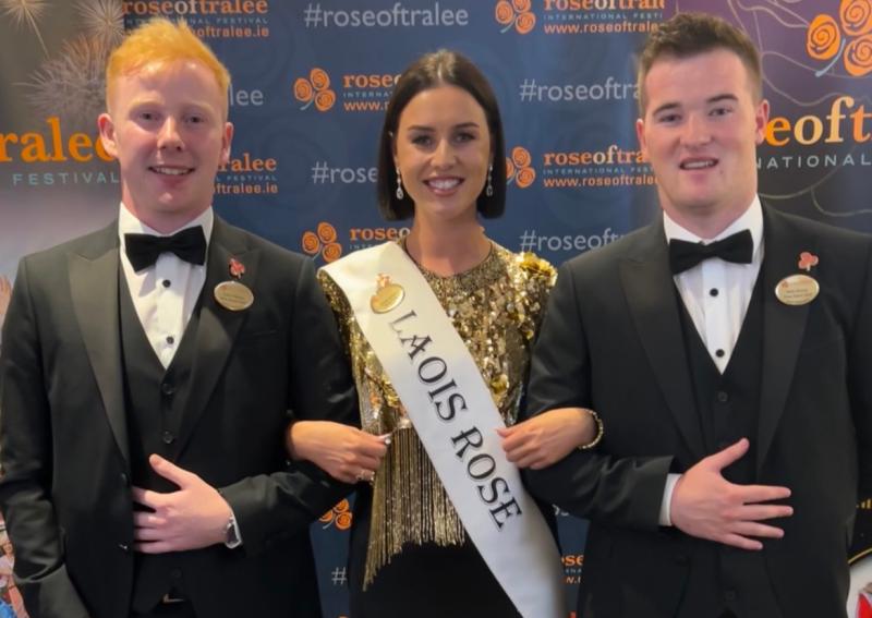 Two lovely Laois lads playing a stormer as Rose of Tralee escorts