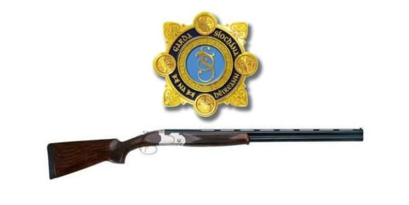 Laois Offaly Gardai display surrendered shotgun in licence reminder
