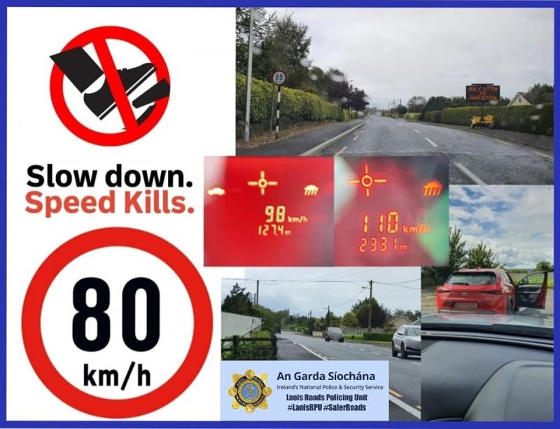 Garda crackdown on speeding at two locations in Laois