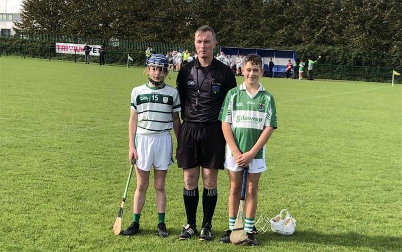 U-13 'B' hurling decider between Ballyfin and Rosenallis ends all square