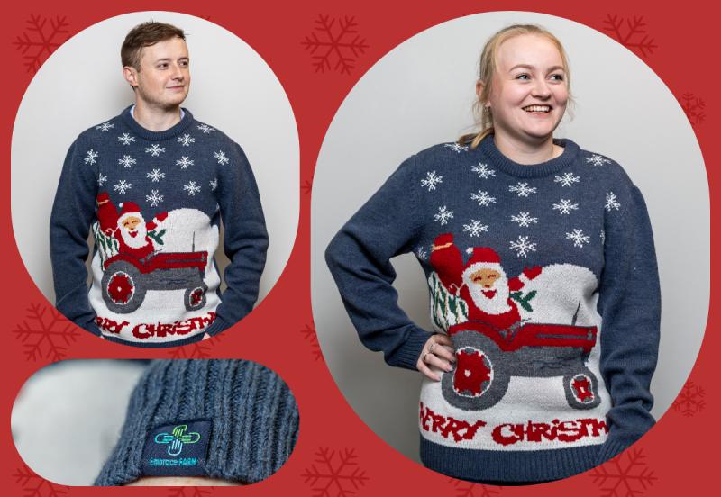 Laois-based Embrace farm has the perfect festive farming jumper