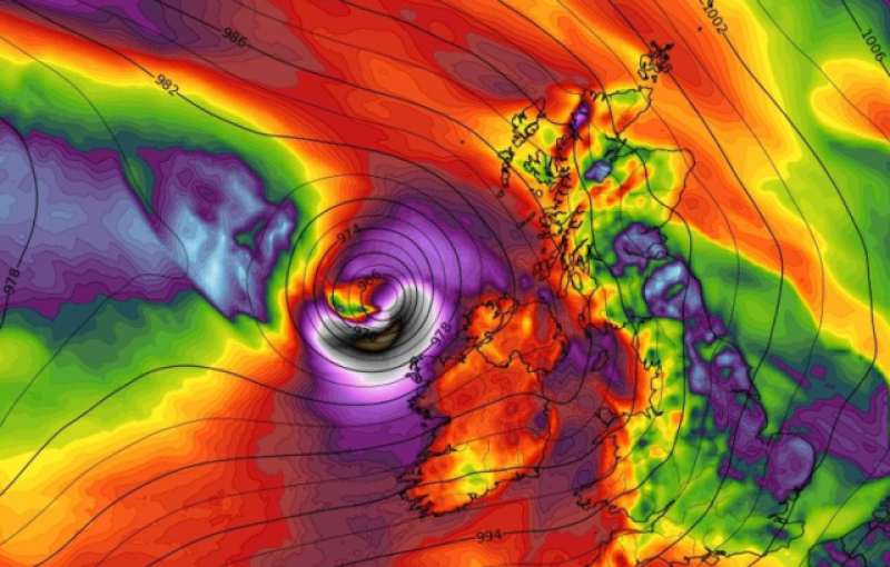 Storm Debi Met Éireann Status Orange laoiss
