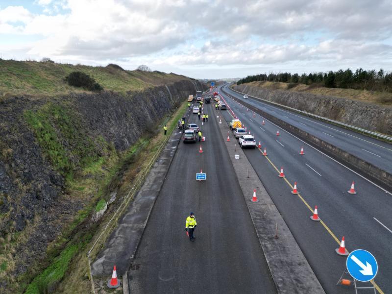 Suspected drug intoxication outnumbers drink by three to one at Laois checkpoint