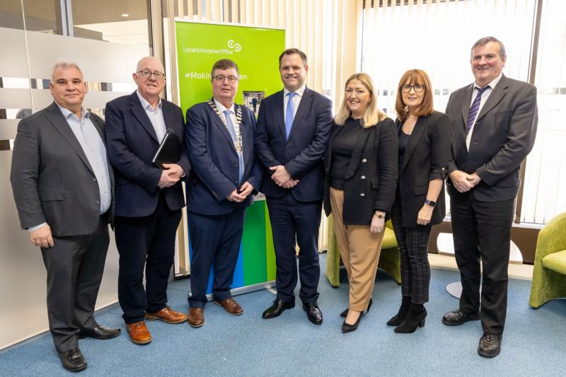 Diversity of Laois businesses showcased during Minister's visit to Portlaoise 