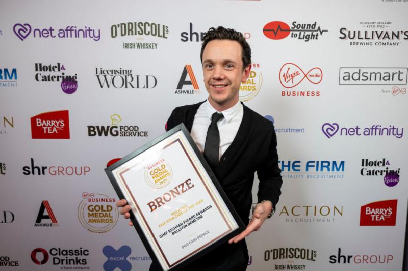 Laois chef recognised at Virgin Media Business Gold Medal Awards
