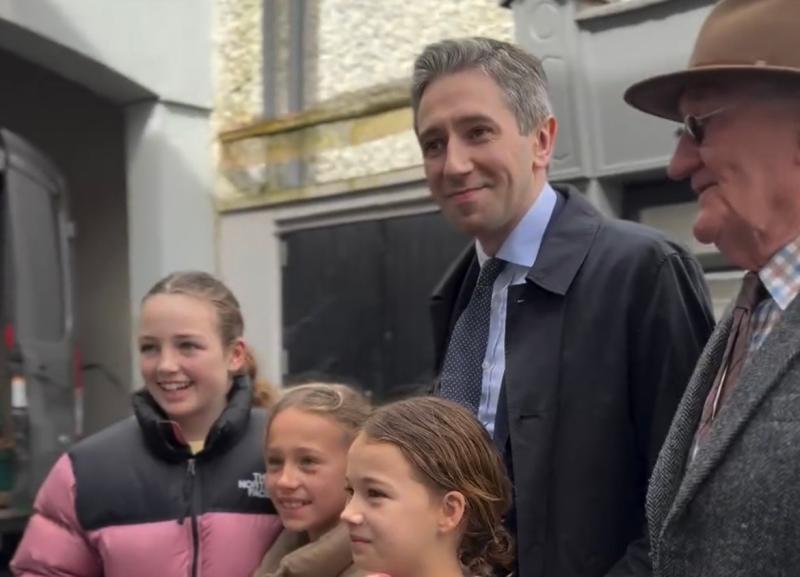 WATCH: Simon Harris hits the streets of Portlaoise 