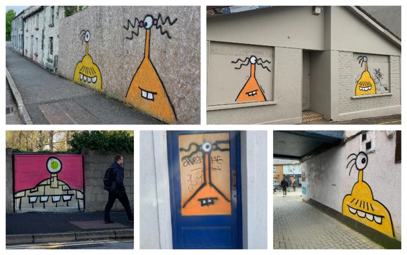 IN PICTURES: Art or vandalism? Portlaoise 'Pancake' pops up around Laois town