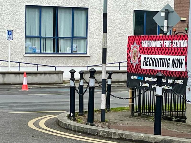 Pictured; The poster creating an alleged blind-spot in Rathdowney